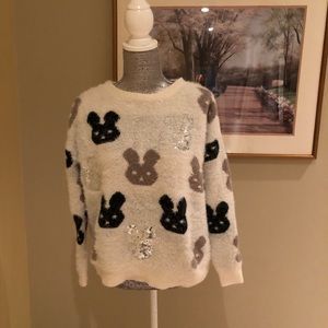 Bunny printed sweater